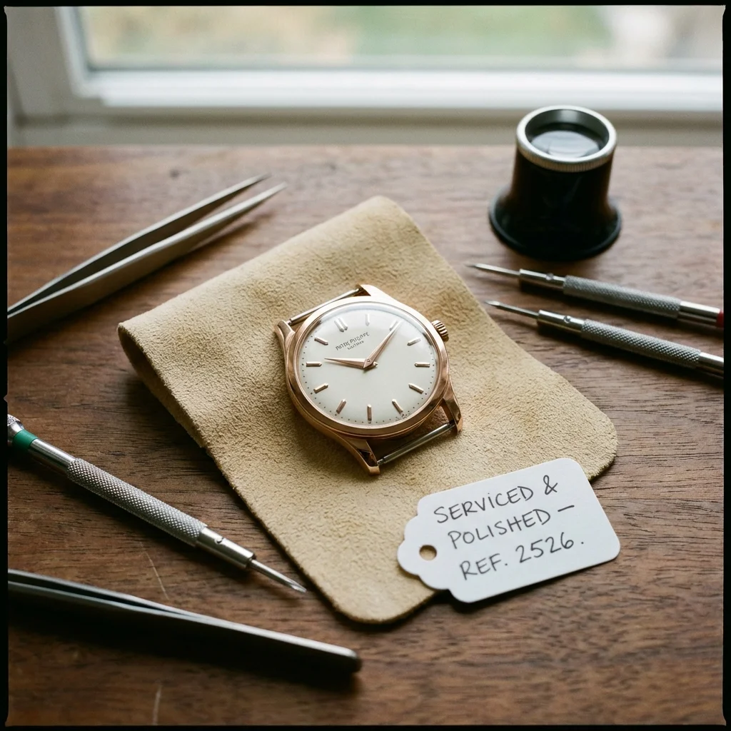 Finished watch repair