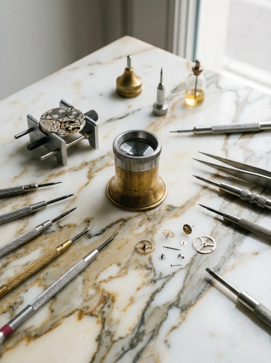 Watch repair workspace