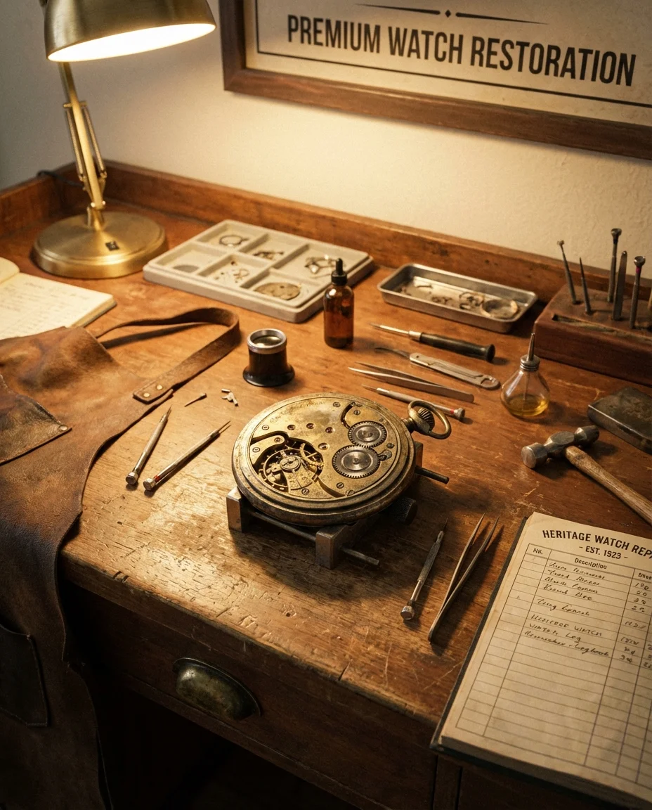 Vintage watch collection at Kahuna Watch